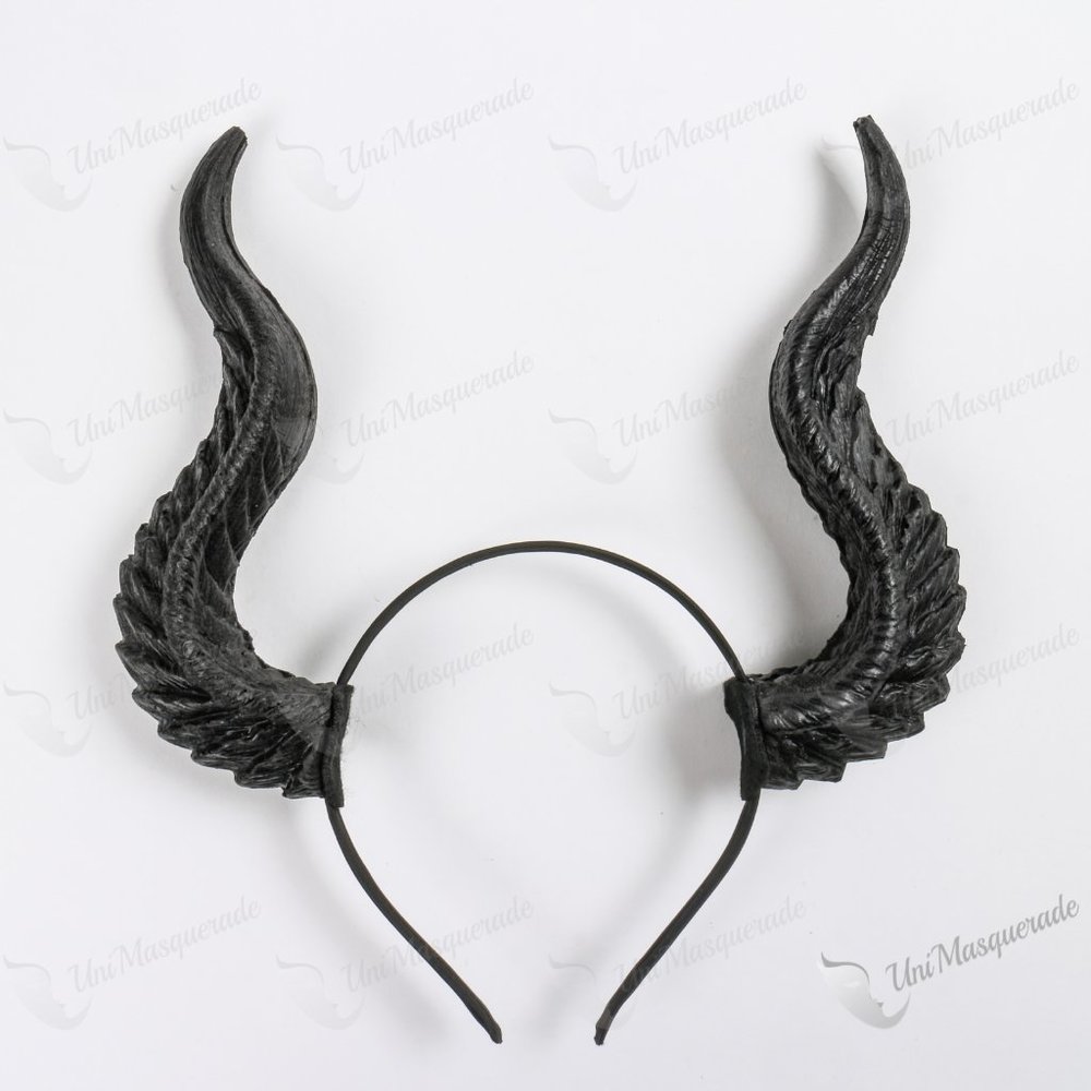 Halloween Black Fairy Horns Headband